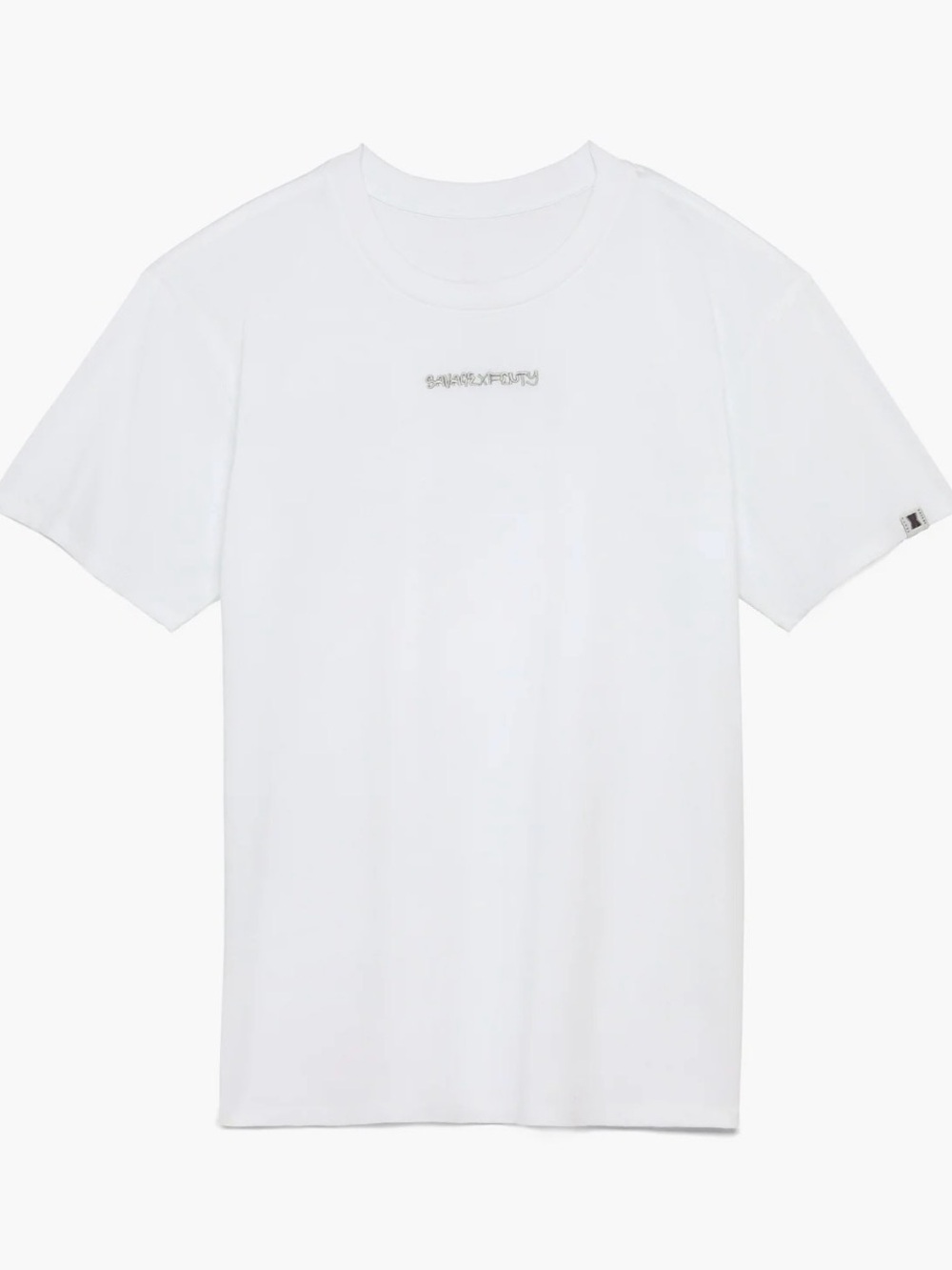 Savage x Fenty Men's White Embroidered Essential Classic Tee Sz. M